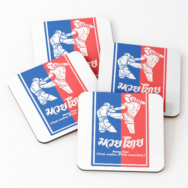 Item preview, Muay Thai มวยไทย , Thaiboxing, red blue sticker designed and sold by 1SINGHA.