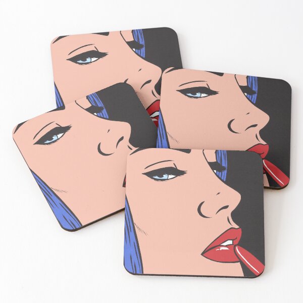 Item preview, Red Lipstick Comic Girl designed and sold by turddemon.