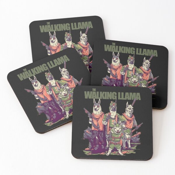 Item preview, Netflix parody - The Walking Llama designed and sold by hamishby.