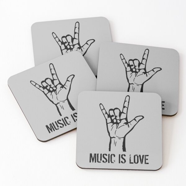 Item preview, Music is love black designed and sold by MortemMaker.