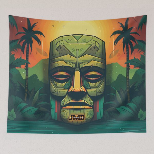 Item preview, Polynesian Tiki Masks 17 of 28 designed and sold by Jenson Major.