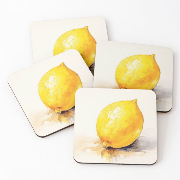 Item preview, Refreshing Lemon Watercolor Burst designed and sold by Paintings By Simon .
