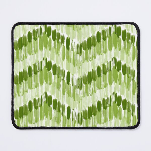 Item preview, Geometric zig zag shades of green ikat designed and sold by Maitri-Sanghvi1.