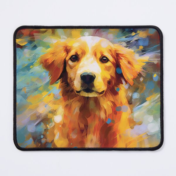 Item preview, Abstract Golden Retriever Whimsy designed and sold by Paintings By Simon .