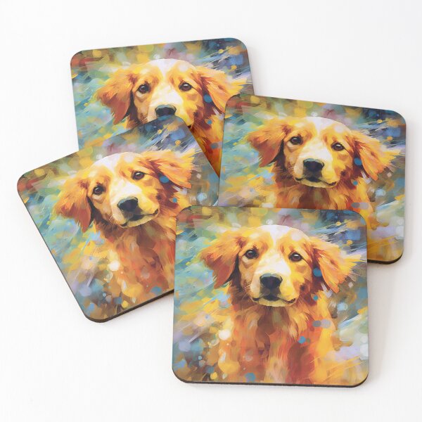 Item preview, Abstract Golden Retriever Whimsy designed and sold by Paintings By Simon .