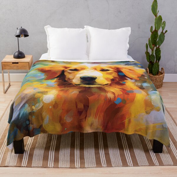 Item preview, Abstract Golden Retriever Whimsy designed and sold by Paintings By Simon .
