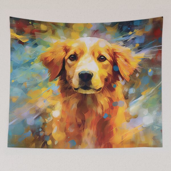 Item preview, Abstract Golden Retriever Whimsy designed and sold by Paintings By Simon .