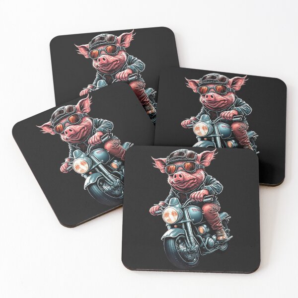 Item preview, Biker Pig designed and sold by hamishby.