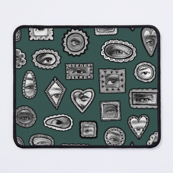 Item preview, * Lover's Eye Pattern * Victorian Print Arsenic Green * designed and sold by Stacey Muir.