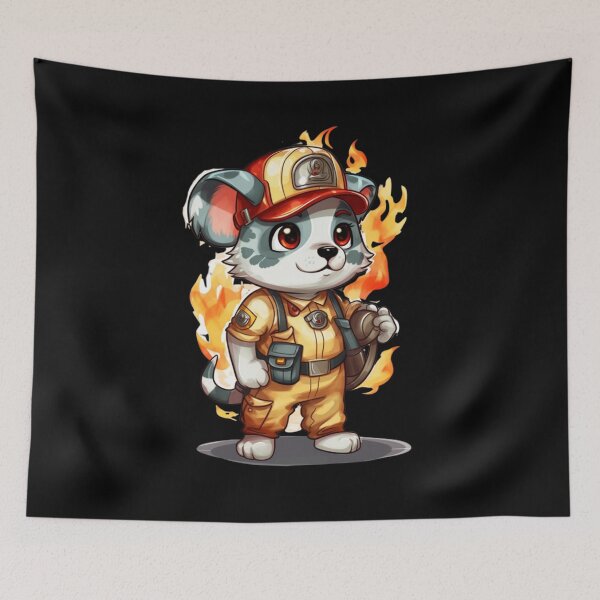 Item preview, Firefighter cute pet, animals designed and sold by HarriPaloma.