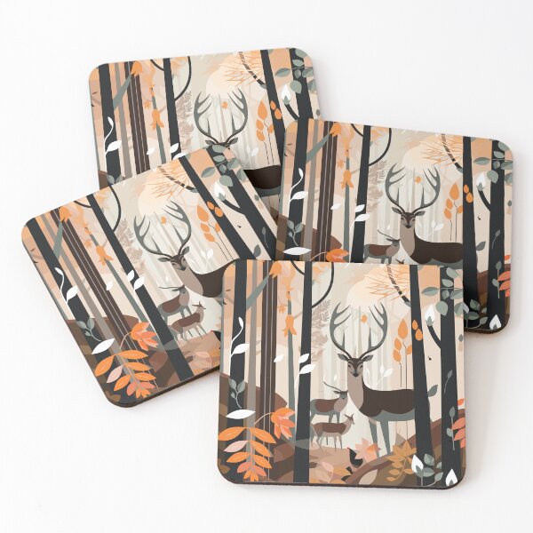 Item preview, Deer in forest designed and sold by SleepySquirrel.