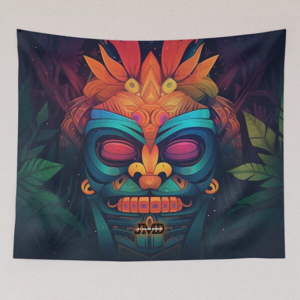 Item preview, Polynesian Tiki Masks 25 of 28 designed and sold by Jenson Major.