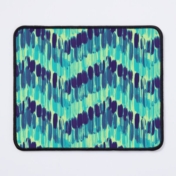 Item preview, Geometric zig zag shades of blue ikat designed and sold by Maitri-Sanghvi1.