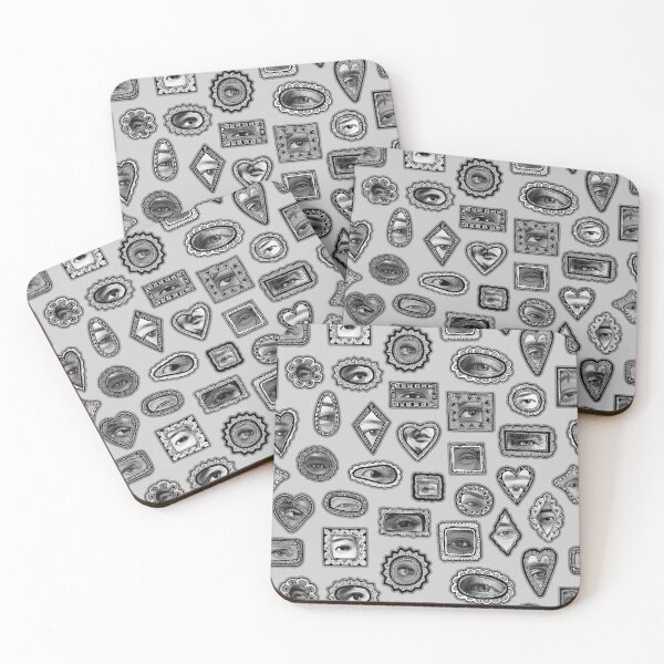 Item preview, * Lover's Eye Pattern * Grayscale Victorian Print * designed and sold by Stacey Muir.