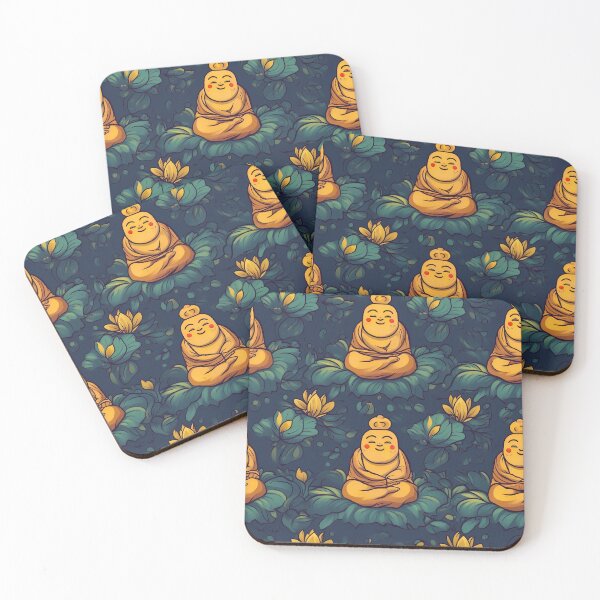 Item preview, Cartoon Buddha Kid Meditation Pattern designed and sold by ZenHorn.