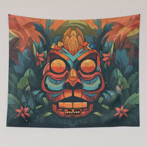 Item preview, Polynesian Tiki Masks 26 of 28 designed and sold by Jenson Major.