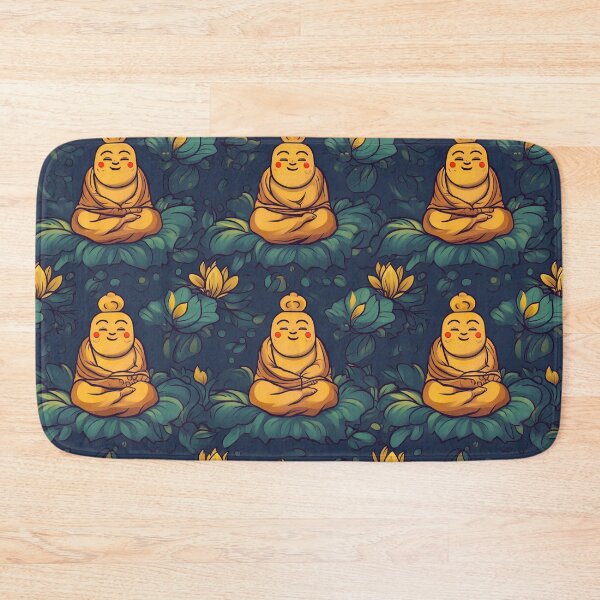 Item preview, Cartoon Buddha Kid Meditation Pattern designed and sold by ZenHorn.