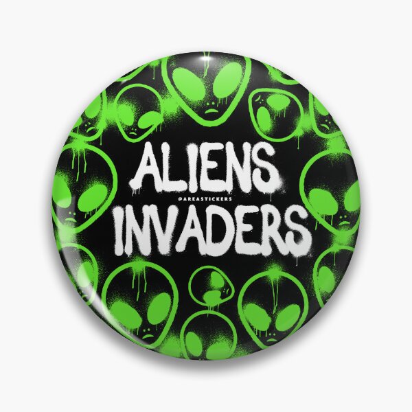 Item preview, alien invaders designed and sold by AreaStickers.