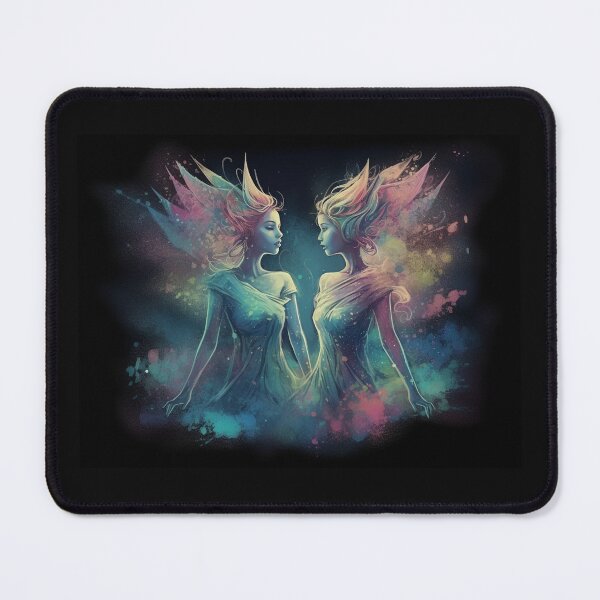 Item preview, Pastel coloured pixies - AI generated image with Midjourney designed and sold by Sandy Maya's Artwork.