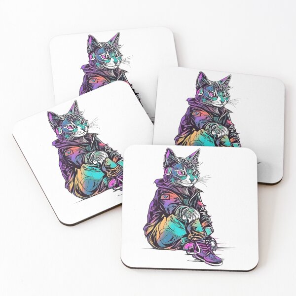 Item preview, Cyberpunk cat designed and sold by hamishby.