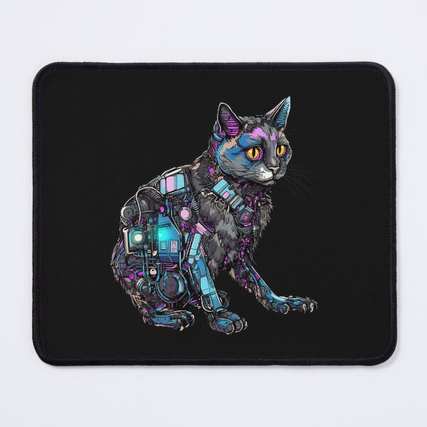 Item preview, Cyberpunk cat designed and sold by hamishby.