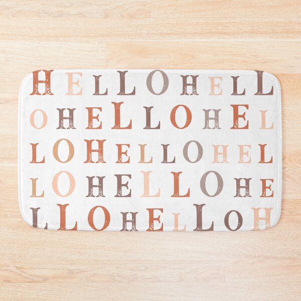 Item preview, Hello Random Text Earthy Colors designed and sold by Cato99.