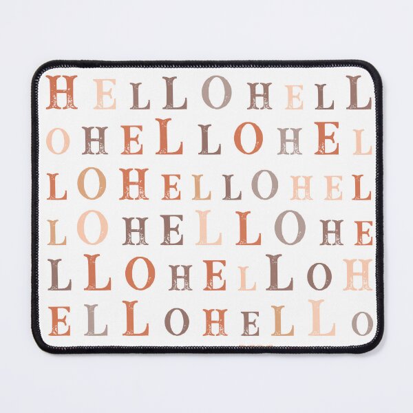 Item preview, Hello Random Text Earthy Colors designed and sold by Cato99.