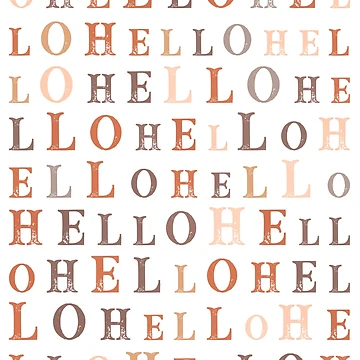 Artwork thumbnail, Hello Random Text Earthy Colors by Cato99