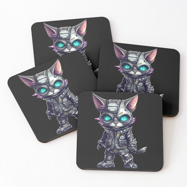 Item preview, Cyberpunk cat designed and sold by hamishby.