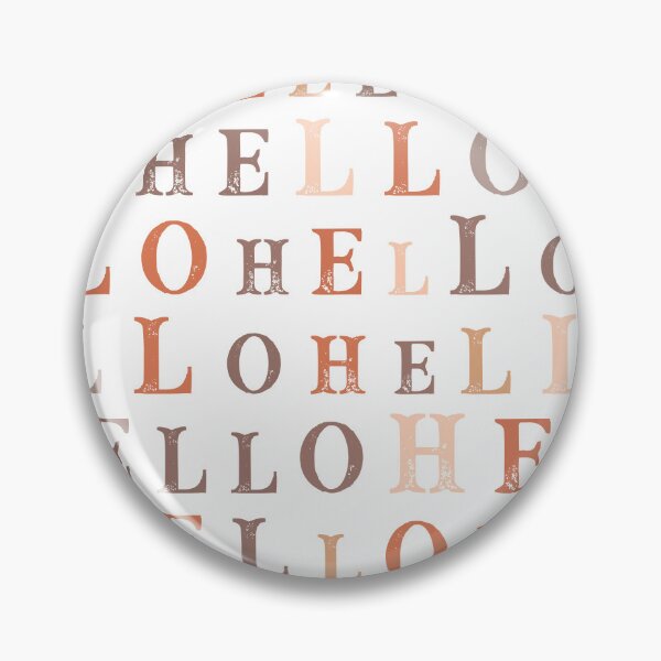 Item preview, Hello Random Text Earthy Colors designed and sold by Cato99.