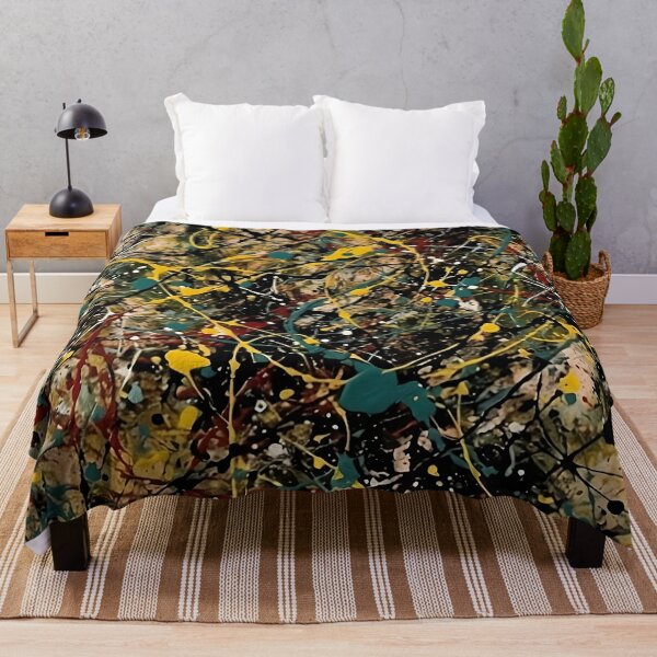 Artikelvorschau, Abstrakte Kunst inspiriert von Jackson Pollock entworfen und verkauft von GraphicGroveEs.