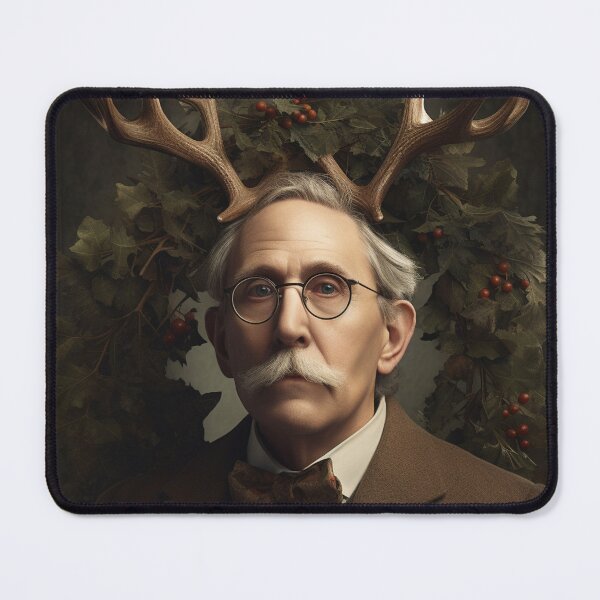 Item preview, Fantasy Art - Mutant People - Mutants - Grand Father of the Deer People designed and sold by PrintMagpieUK.