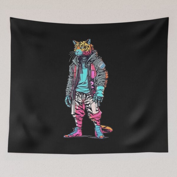 Item preview, Cyberpunk Tiger designed and sold by hamishby.