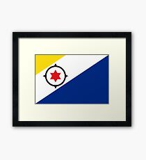 Flag of Bonaire Framed Print
