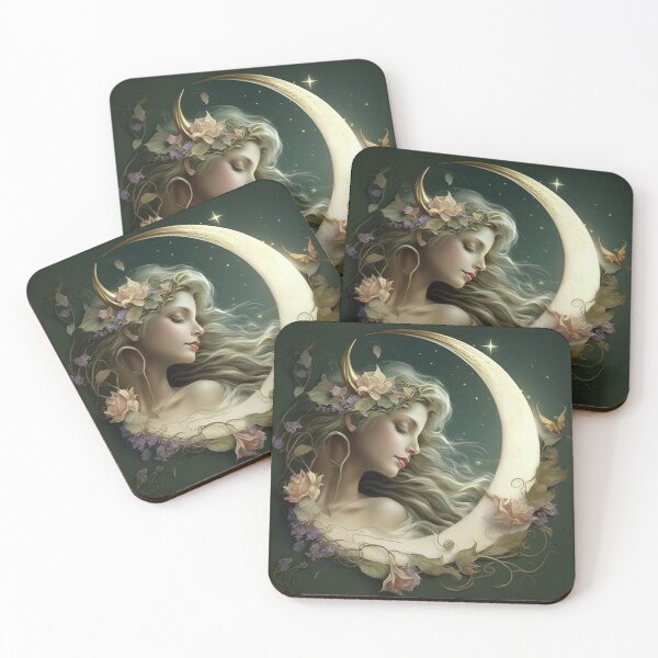 Item preview, A Woman and The Crescent Moon designed and sold by Juliascutecornr.