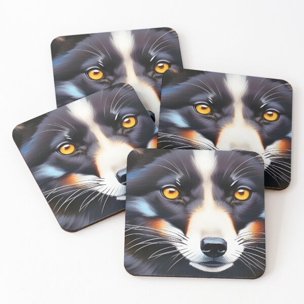 Item preview, Black Fox, impasto, Ai Generated Art  designed and sold by ACC .