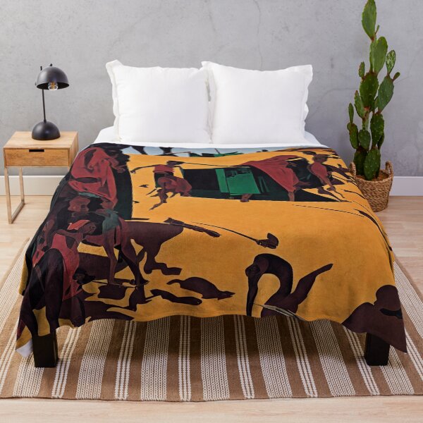 Item preview, Throw Pillow With Saharian Desert Dunes Design - African Hunting Season Home Decor designed and sold by Sowari-Pillows.