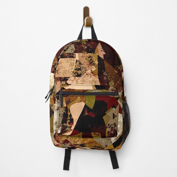 Item preview, Geometric Grunge Textured Abstract in Shades of Brown designed and sold by Trevor Hirst.