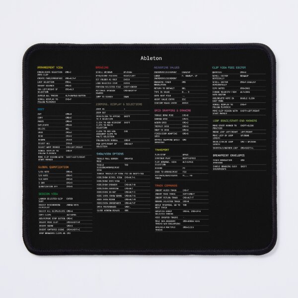 DAW Shortcuts - FL Studio (Windows) Mouse Pad for Sale by