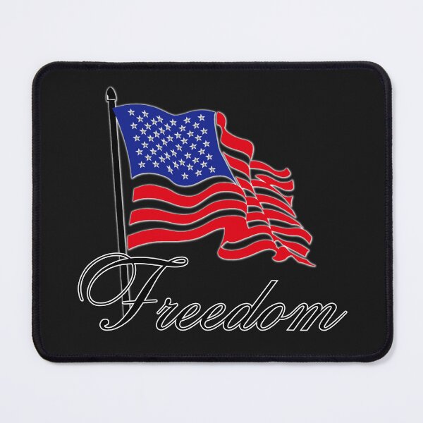 Item preview, FREEDOM with an American Flag designed and sold by AmericaFreedom.