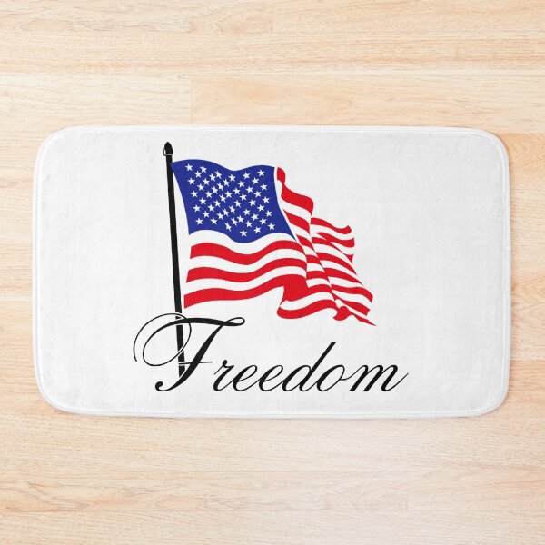 Item preview, FREEDOM with an American Flag designed and sold by AmericaFreedom.