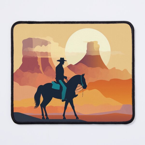 Item preview, Cowboy Riding Through The Western Plains designed and sold by Apricus Designs.