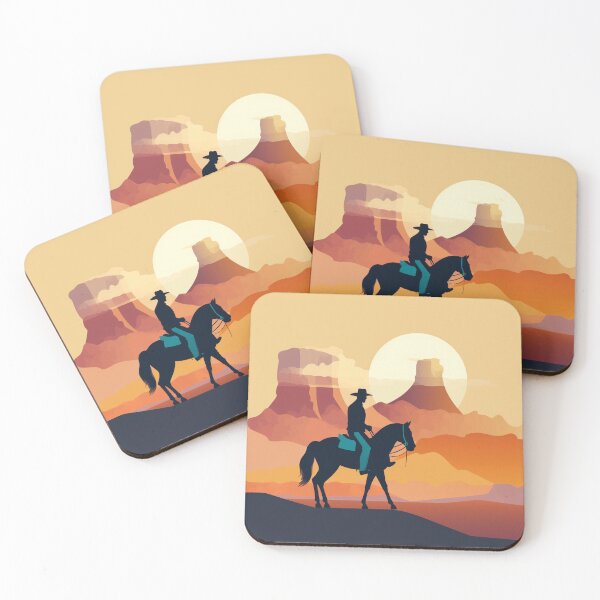 Item preview, Cowboy Riding Through The Western Plains designed and sold by Apricus Designs.