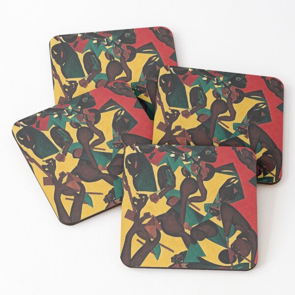 Item preview, Throw Pillow With African Ceremony Dance Design - African Style Home Decor designed and sold by Sowari-Pillows.