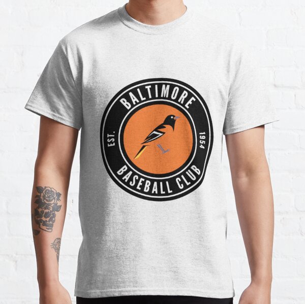 Oriole Retro Bird Flag Style Baltimore T-shirt for Tailgates