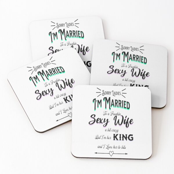 Item preview, Sorry Ladies married to my Sexy Wife Lettering Graphic Design, Playful Lettering Design designed and sold by Adri Barnard.