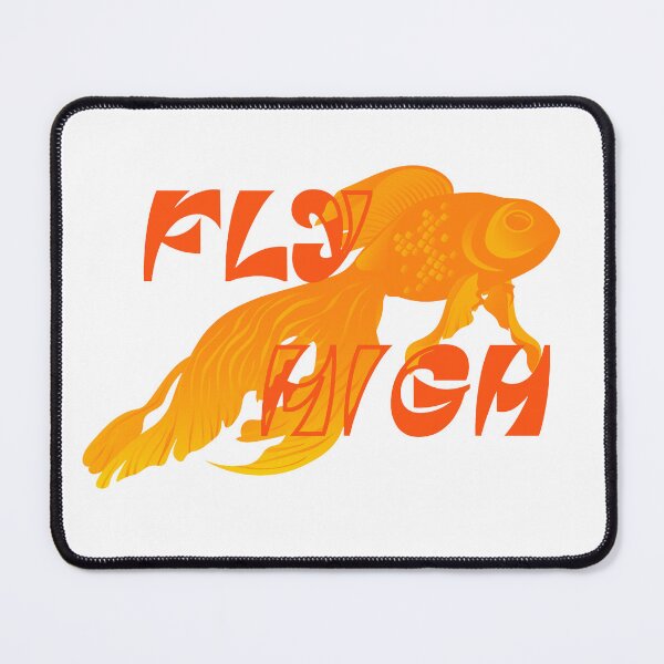Item preview, Fly High Goldfish Illustration designed and sold by Stan The Goldfish.