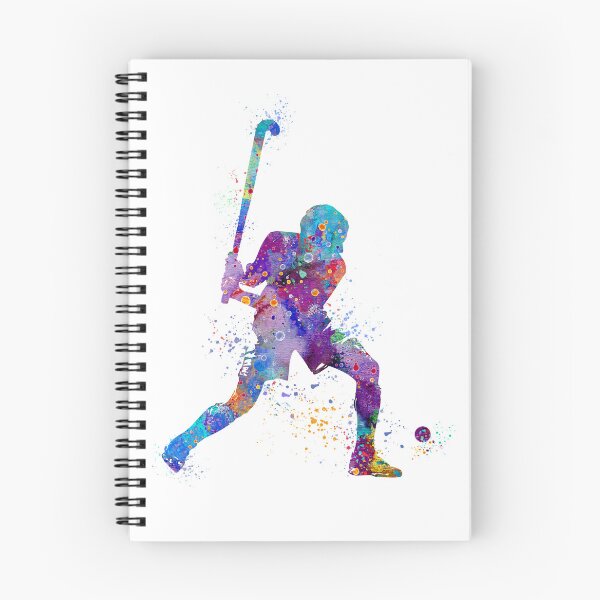 Item preview, Boy Field Hockey Player Watercolor Sport designed and sold by LotusGifts.