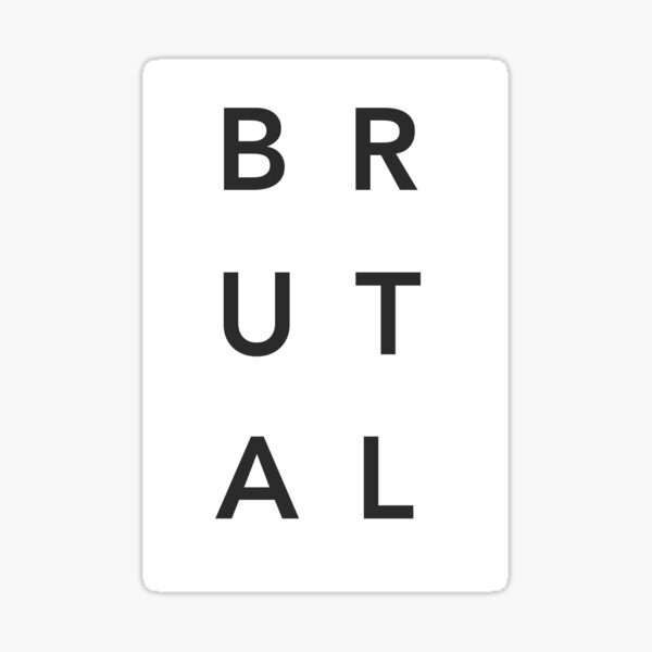 Item preview, Brutal in black designed and sold by whiteswift.