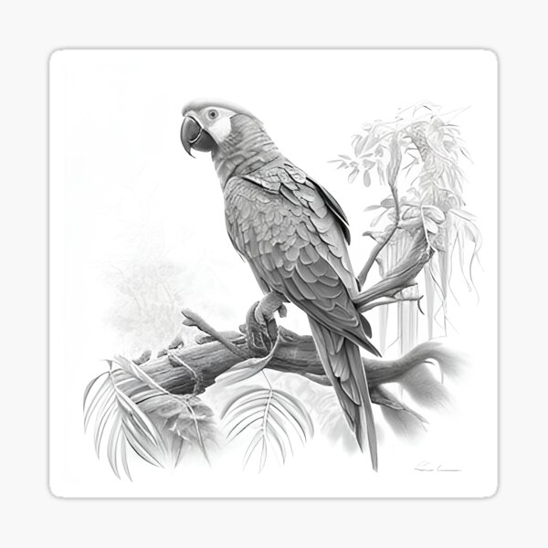 Incredible Compilation of 999+ Parrot Drawing Images - Stunning Collection  of Parrot Drawings in Full 4K